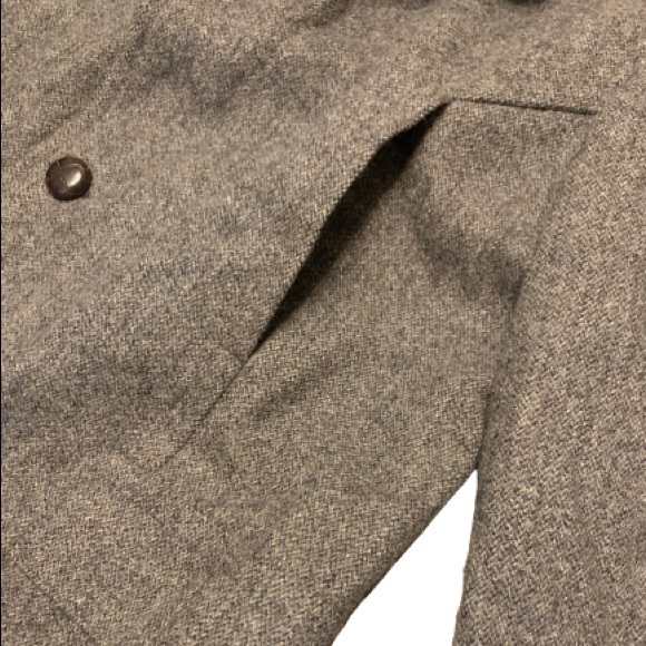 *SOLD*Vintage 1950’s/1960s PENDLETON Mens Overcoat Car Coat Tweed Wool  Size 44 - Picture 6 of 11